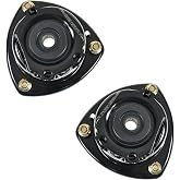 TRQ Front Upper Strut Mount Set | For 1999-2004 Chevrolet Tracker 1999-2005 Suzuki Grand Vitara Vitara 2002-2006 XL-7