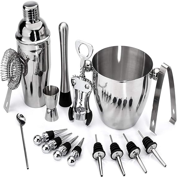 Household bartending 16 tool kit, made of food grade 304 stainless