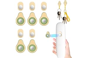 Magnetic Remote Control Holder, 5 Pack New Cute No Drill Wall Mount for TV Remote Holder, Self-Adhesive Remote Holder for Hom