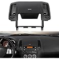 PIT66 Center Dash Radio Bezel Storage Cubby Vents Compatible with Nissan Altima 2005 2006,Black