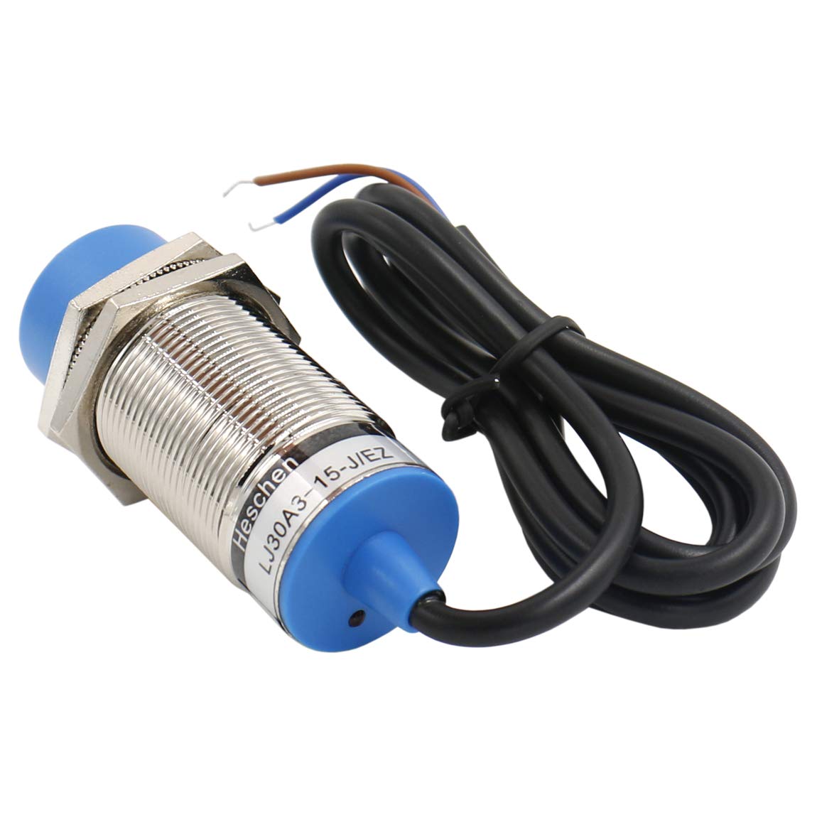 Heschen M30 Inductive Proximity Sensor Switch Non-shield Type LJ30A3-15-J/EZ Detector 15mm 90-250VAC 400mA Normally Open (NO) 2 Wire