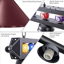 Wellmet Pool Table Light for Billiard Table, 4
