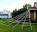 JOYIN Halloween Huge Triangular White Spider Web with 24 Spiders and 120g Super Stretch Cobweb Outdoor Decorations for Outdoor Halloween Decor Yard