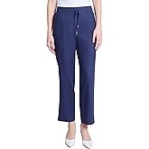 Jones New York Womens Plus-Size Pull-on Linen Pant