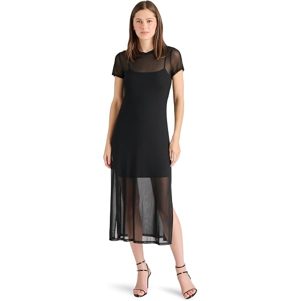 steve madden laney asymmetric hem dress Steve Madden Women's Laney Sleeveless Flowy Dress - Red - Size XL