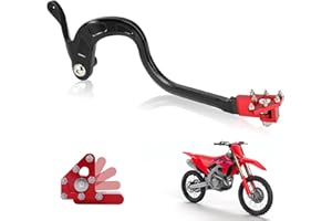 USTPO Motorcycle Rear Brake Pedal Foldable Foot Lever CNC for CRF125F CRF 125F 2014-2025 Dirt Pit Bike Red