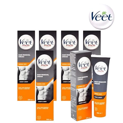 Veet Cream For Men Hair Removal Gel Cream 200ml Case Of 6 Amazon