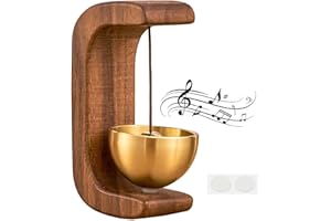 Lyyxjsltd Door Bell Chime, Shopkeepers Bell for Door Opening Magnetic Wood Doorbell Chime Handmade Decorative Door Harp for H