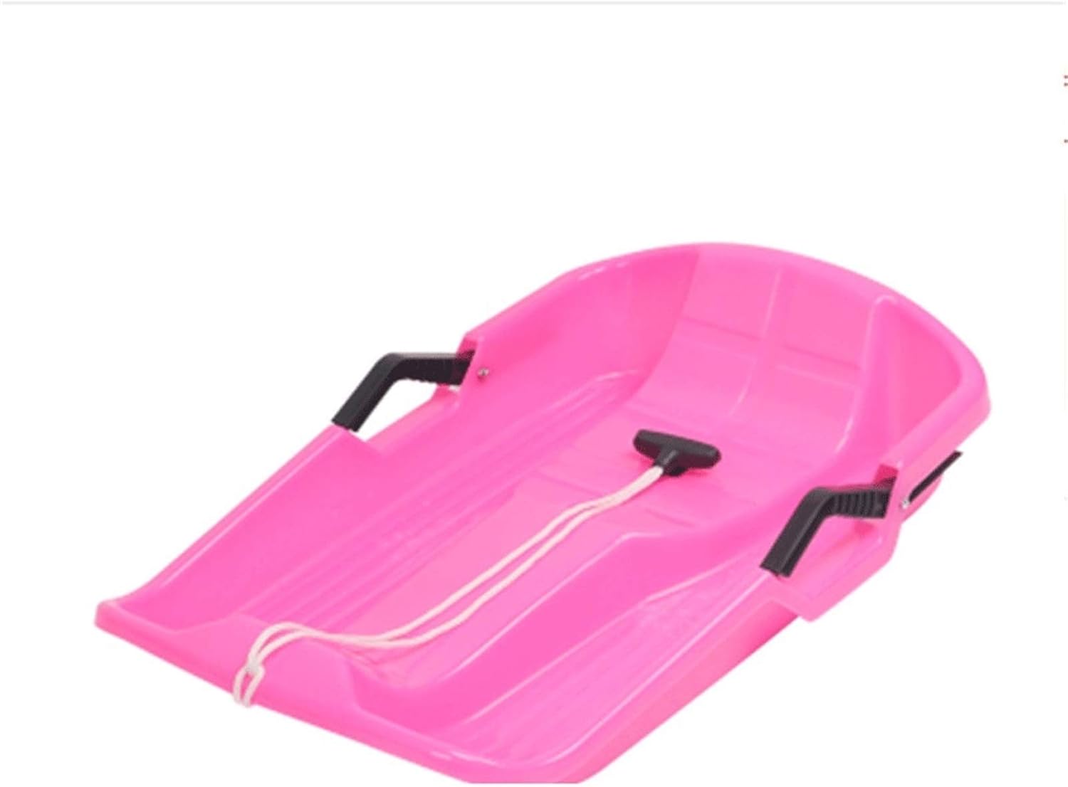 Snow Sleds Plastic Skiing Board， with Handle Pull Rope