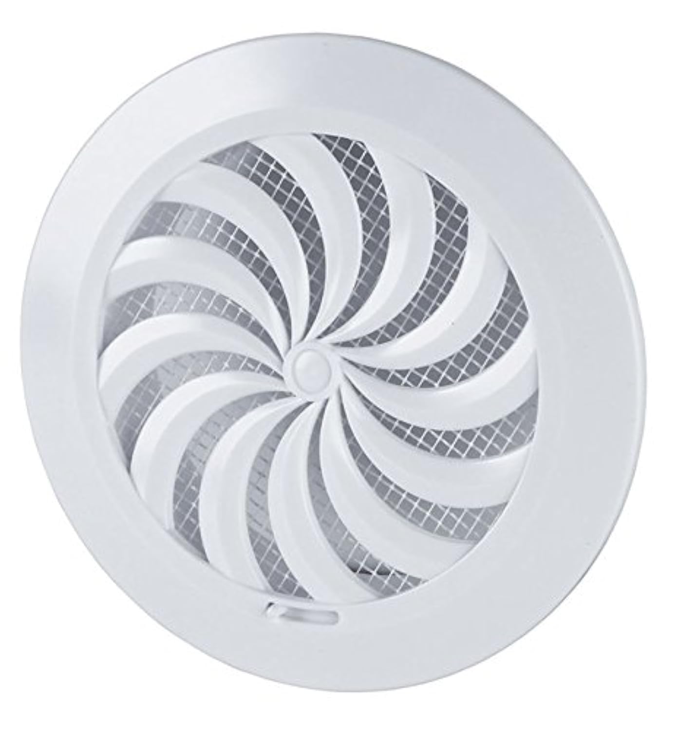 Ventilation Grille End Grille Insect Protection Round Diameter 100 mm White ABS Fan T95