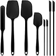 Silicone Spatula, Forc 8 Packs 600°F Heat Resistant Nonstick Cookware Dishwasher Safe Flexible Lightweight, Food Grade Silico