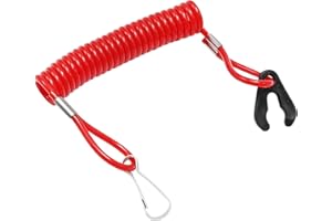 Vkinman Boat Outboard Engine Motor Safety Kill Stop Switch Lanyard Cord Compatible with Yamaha & Tohatsu