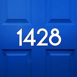 4 Inch House Numbers, Self-adhesive Mailbox Numbers