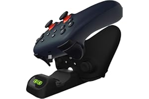 Orzly Controller Charger Stand for Google Stadia Works as Dock for All Type C Controllers (Jet Black)