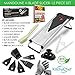 Mandoline Vegetable Slicer w/ 6 Blades - Cutter and Julienne, Food Hand Chopper, Cheese Grater Stainless Steel. Cut Resistant Gloves, 12 Piece Set.
