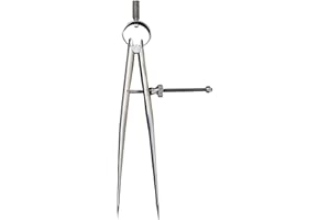 Starrett Toolmakers Spring-Type Caliper and Divider with Bow Spring and Hardened Fulcrum Stud - 6" Size and Capacity, Spring Joint Type - 277-6