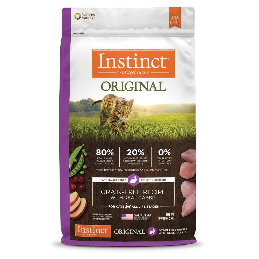Instinct Original All Life Stages Rabbit Dry Cat Food (4.5lb) main image 1