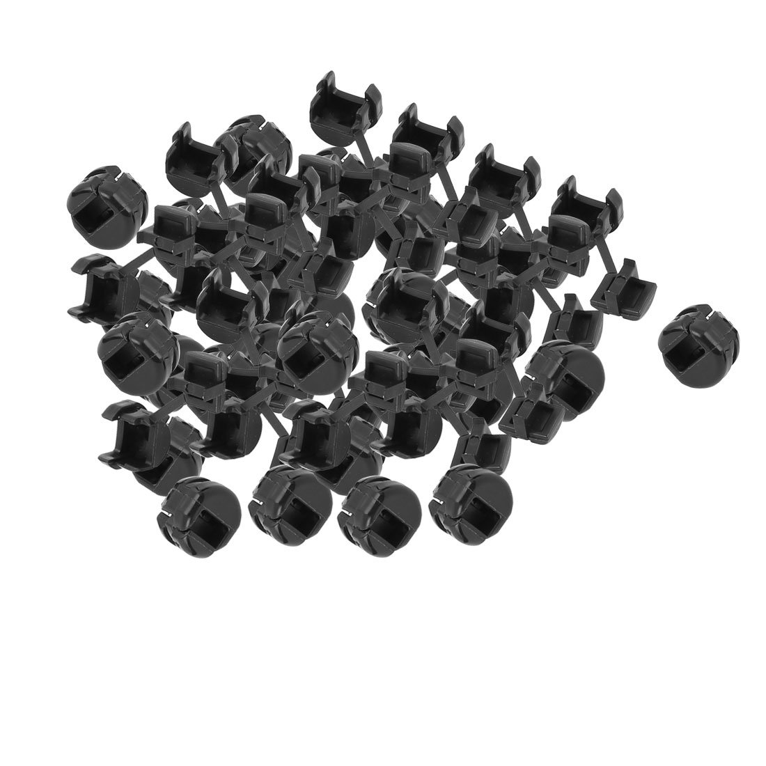 sourcingmap 50Pcs HDB-4k-4 Flat Cable Wire Strain Relief Bush Grommet 10.7mm Length