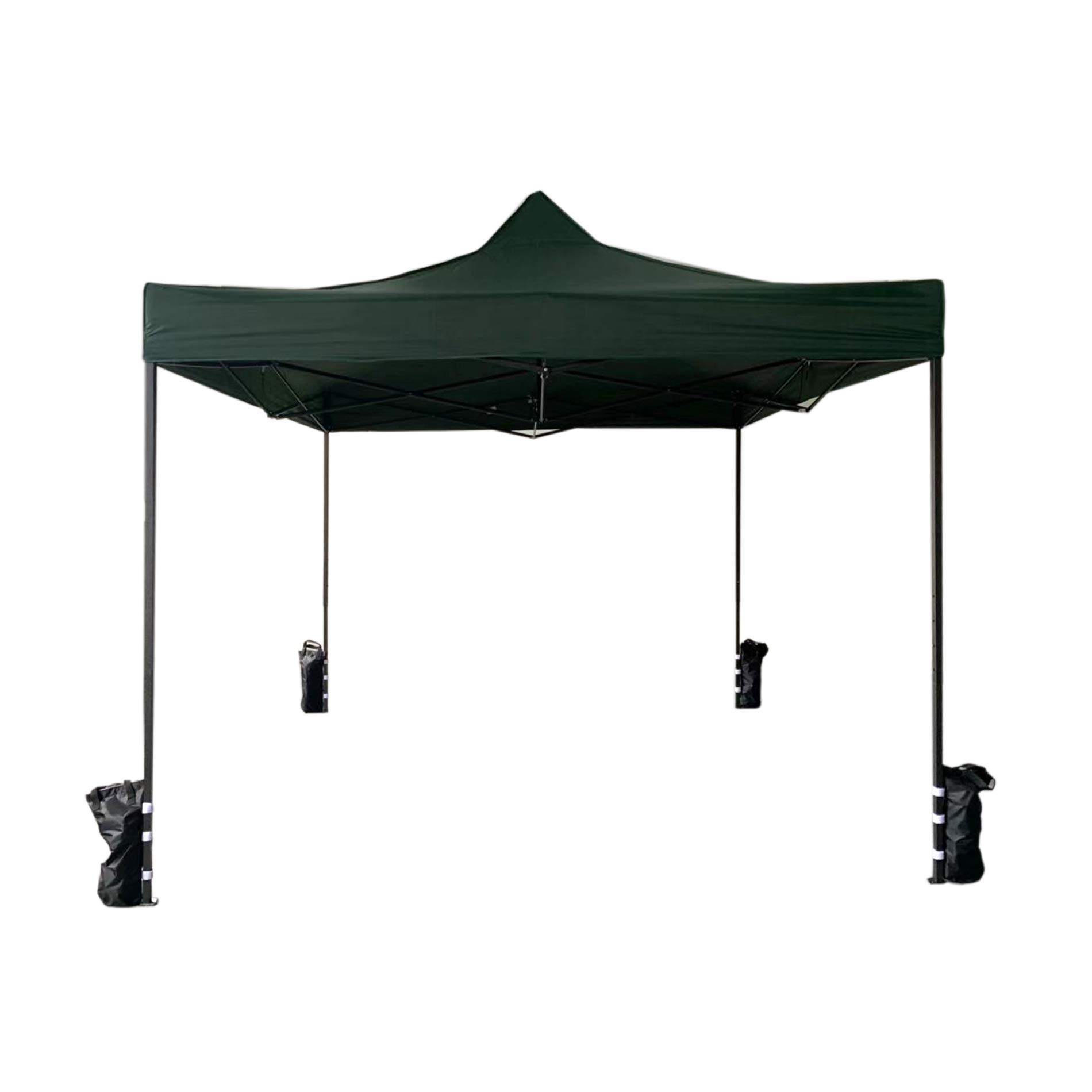 Rebecca Mobili Green Foldable Waterproof Gazebo, 3.1x3x3 m (H x W x D), Includes Weights, Pop-Up Mechanism, Suitable for Outdoor Events, Camping, Gardens