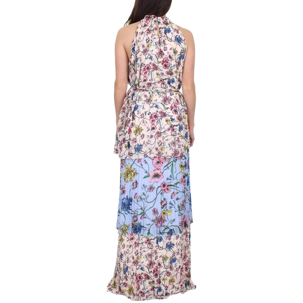 juicy couture pleated halter maxi dress