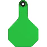 3 Star All American Y-Tex Cow Eartags (25ct) Blank Identification Cattle Green