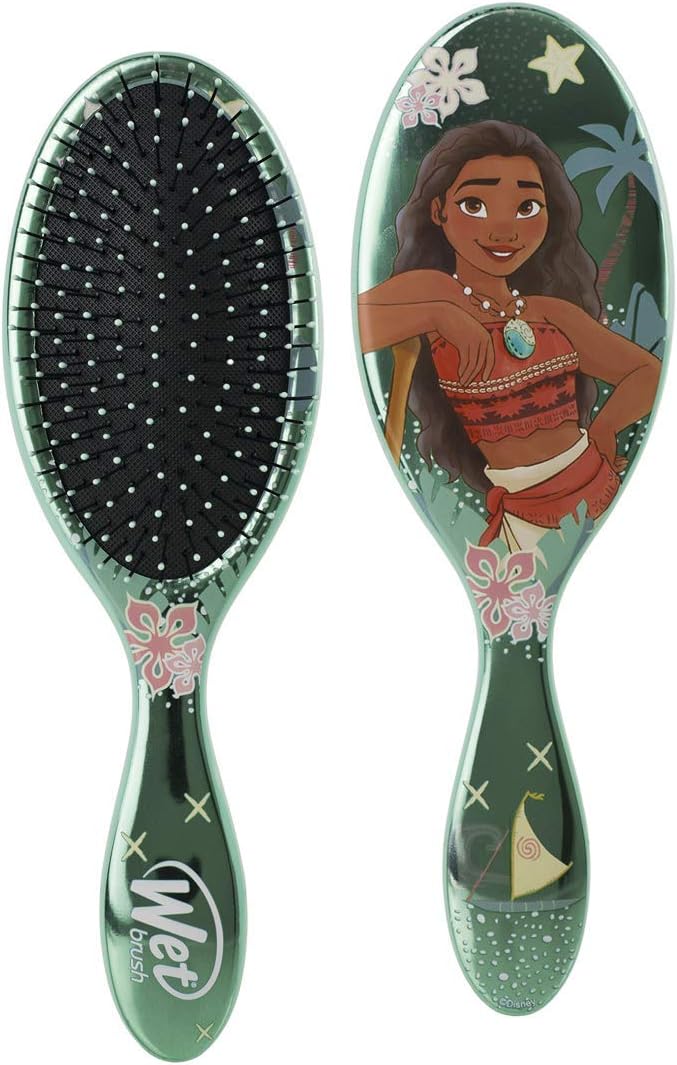 Wet Brush Original Detangler Princess Wholehearted Brush - Moana Teal By For Unisex - 1 Pc Hair Brush