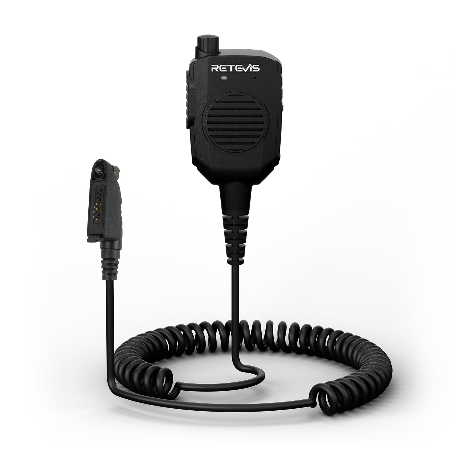 Photo 1 of Retevis RT48 Walkie Talkie Mic,AI Noise Reduction,Kevlar Cable,IP54 Waterproof Original Speaker Microphone,for NR30S HD1 HD2 RT29 RT29D,Compatible with Motorola GP328 Plus GP344 Walkie Talkie(1 Pack)