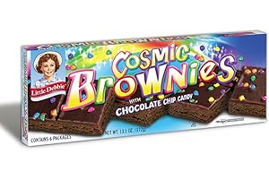 Little Debbie Cosmic Brownies /Dark Fudge with Candy Coated Chocolate Chips 13.1 oz Box