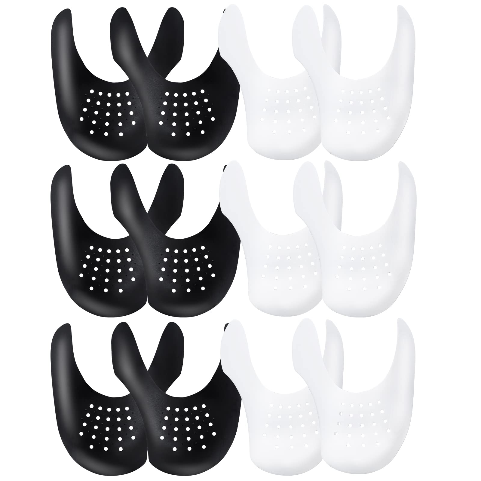 YOLOPARK Creases Protectors for AF1s Shoes and More, 6 Pairs Sneaker Crease Saviors for Men's 7.5-13 Women's 5-9