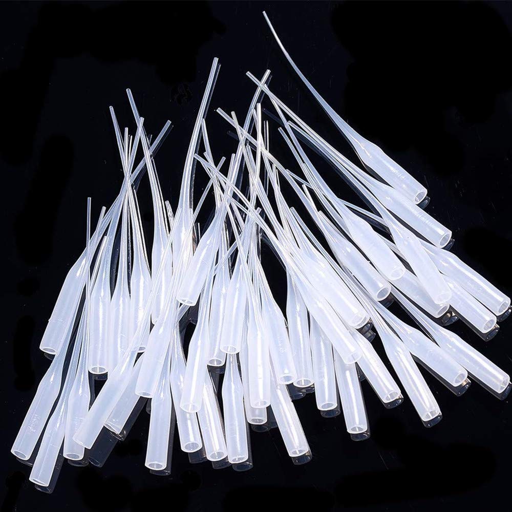 150 Pcs Plastic Glue Micro-Tips,Glue Extender Applicator for Bottles Glue Extender Precision Applicator for Lab Dispensing Adhesive Dispensers Crafting, White