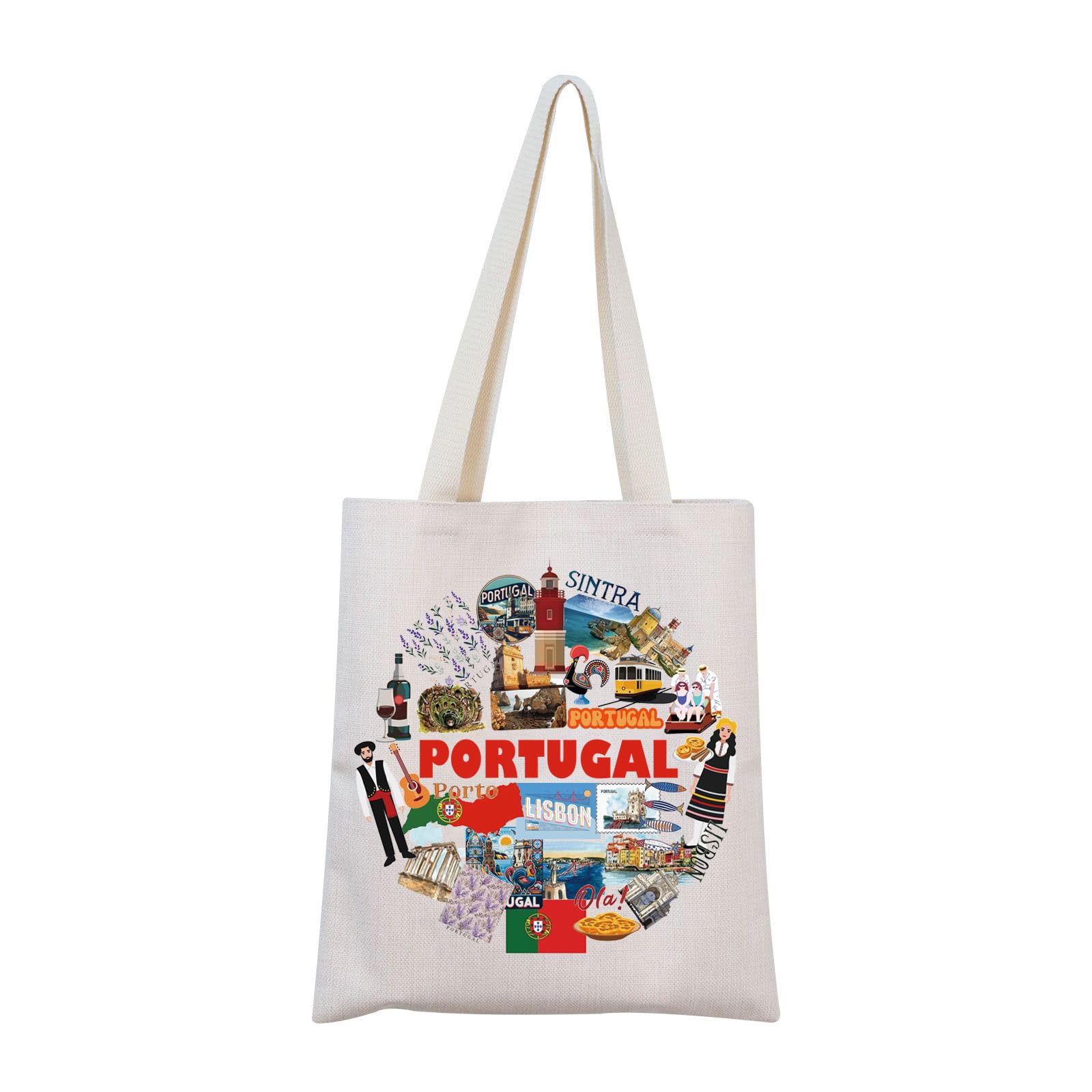 Portugal Tote Bag Portugal Gift Moving to Portugal Gift Portugal Souvenir Gift Portugal Travel Gift For Tourist (Portugal Tote)