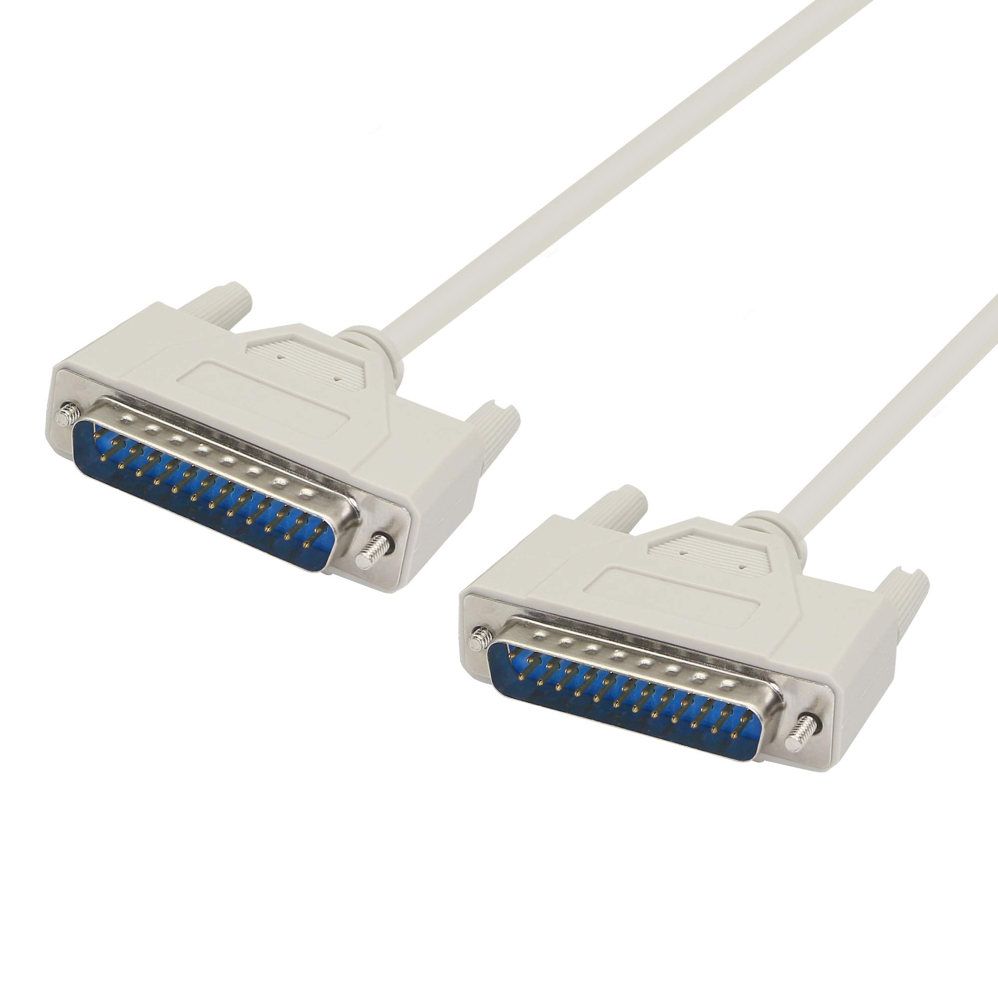 PNGKNYOCN 4.5 Feet DB25 Male to Male Parallel Printer Cable for the Connection Between a Computer with DB25 Female Interface and the Printer