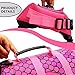 Dog Ristop Life Jacket Quick Release Swimming Vest,Fish Style Floatation Vest,Brighted Colour Easy Handle for Small Medium Large Breeds,Mermaid Medium By HeroDog