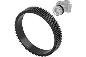NEEWER PG008 Seamless Follow Focus Gear Ring 0.8 MOD for ø62.5-64.5mm Lens, Compatible with SmallRig Compatible with Tilta NE