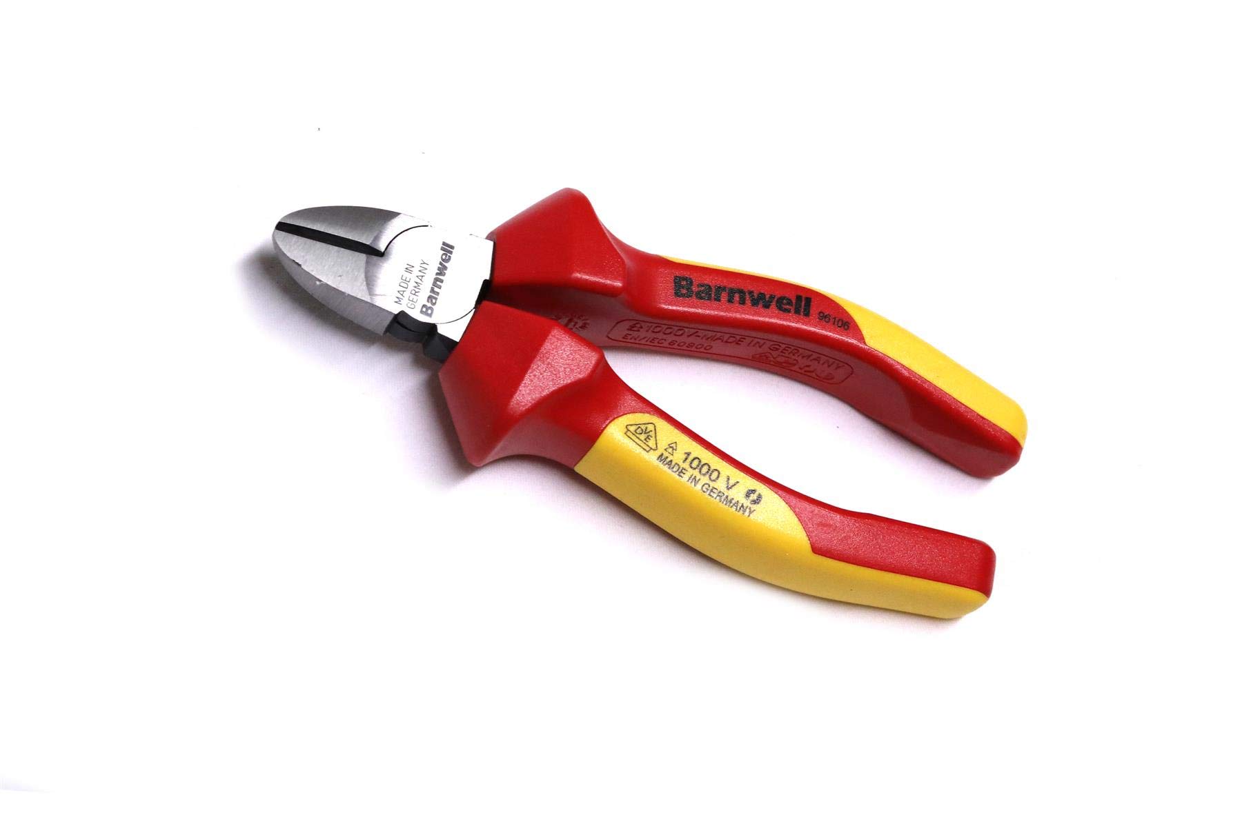 Barnwell 140mm Side Cutter 1000v VDE Plier Electricians Wire Cable Snips Made in Germany