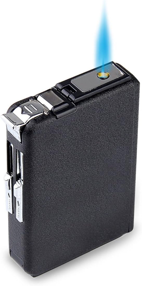 Padgene Vintage Cigarette Case Lighter Cigarette Box Ejection Butane