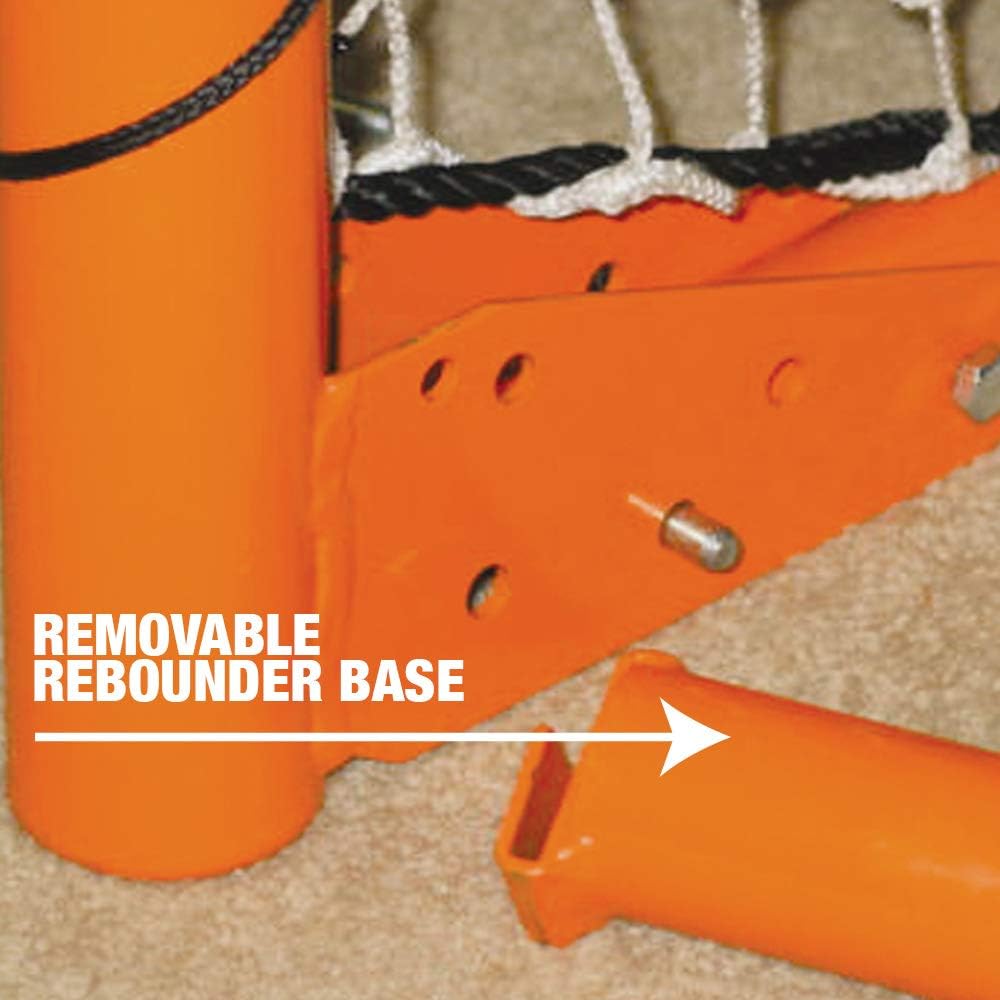 EZGoal 2” Professional folding 6' x 6' lacrosse Metal Goal with a Pro LAX Rocket Throwback Rebounder Trainer to Practice Your Passes and Catches, Orange, 6 x 6-Feet (87615) : Lacrosse Nets Goals : Sports & Outdoors