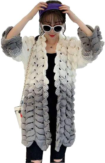 Izielad Frauen Lange Hülsen Farbblock Offene Vordere Drapierte