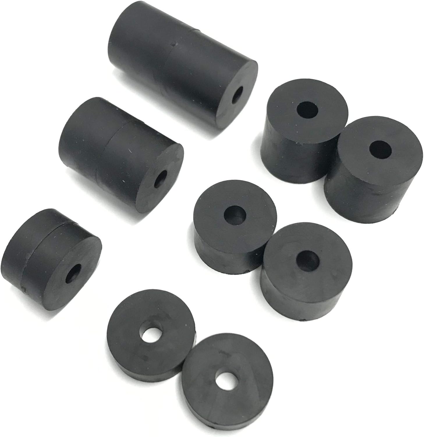 Hawkeng 4mm (M4) Medium Hard Rubber Spacers Standoff Washers (12 Pack) 4 x 15mm, 4 x 10mm, 4 x 5mm, Black, 16 millimeters - Image 4