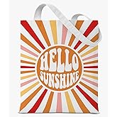 QYCFDXD Cute Canvas Tote Bag for Women, Aesthetic Reusable Grocery Shoulder Bag for Shopping Work Travel Totes Gifts