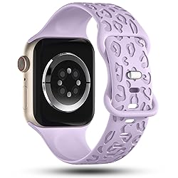 CreateGreat Leopard Engraved Bands Compatible with