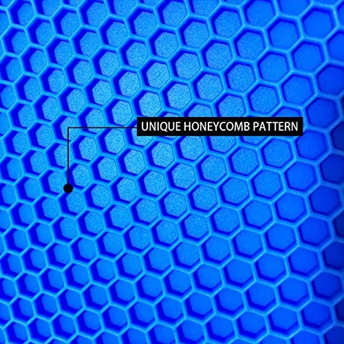 Lucky Plus Silicone Rubber Trivet Mat for Hot Pan and Pot Hot Pads Counter Mat Heat Resistant Tablemat or Placemats 4 Pack,Size:7.5x7.5 Inch, Color: Gray,Shape:Square - Thumbnail 4