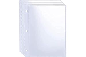 WITHYU 40 Pack 80 Pockets 5x7'' Photocard Sleeves A5 3 Mini Ring Binder Ultra-Clear Photo Sleeves Double-Sided 1 Pocket Photo Pages Top Loading Photo Sheet Protector for Photos Postcards Seed Packets