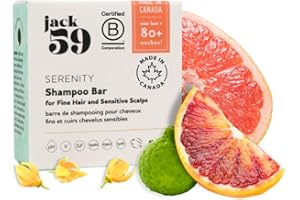 All Natural Shampoo Bar for Fine Hair and Sensitive Skin, Organic Shampoo Bars for Women & Men with Essential Oil Blend for H