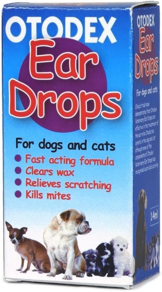 (4 Pack) Otodex Ear Drops 14ML Amazon.ca Pet Supplies