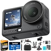 DJI Osmo Action 6 Action Camera Standard Combo CP.OS.00000505.02 Bundle with Lexar 64GB Memory Card, Deco Essentials Outdoor Action Kit, and 1 YR CPS Enhanced Protection
