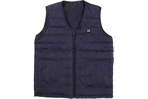Vomeko Heated Vest,Smart Electric Heating Vest, V Neck Smart Constant Temperature Breathable Warm Heating Vest for Winter