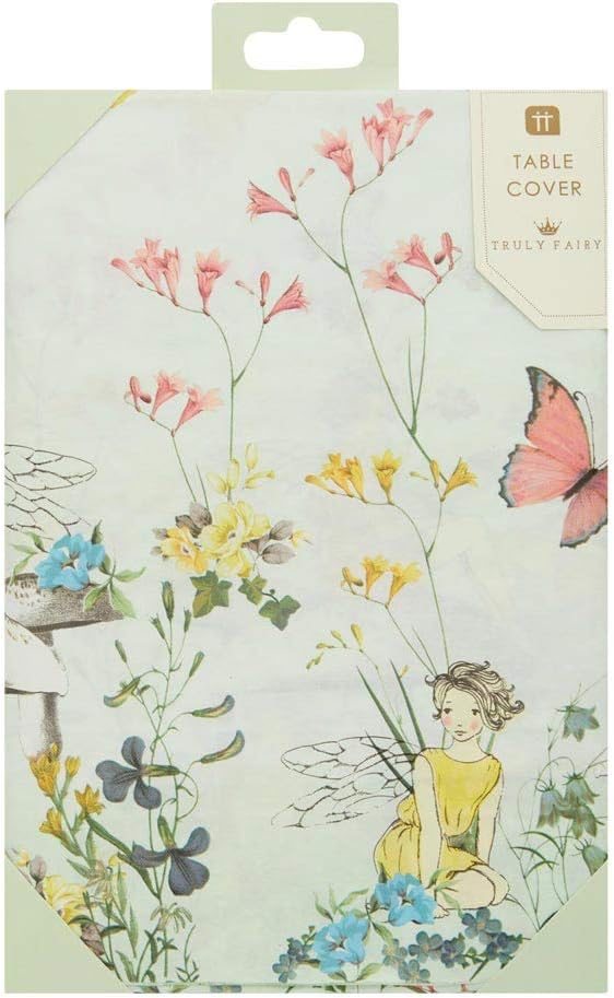Talking Tables Paper Fairy Table Cover, Floral Bird Cartoon, 70.9 x 47.2 inch (Rectangular) - Image 3