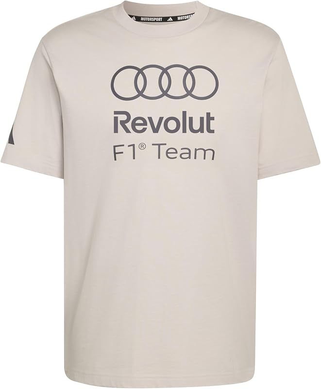Camisola Masculina Audi Revolut Formula One Team Team com Estampado DNA, Pérola de Giz, XL
