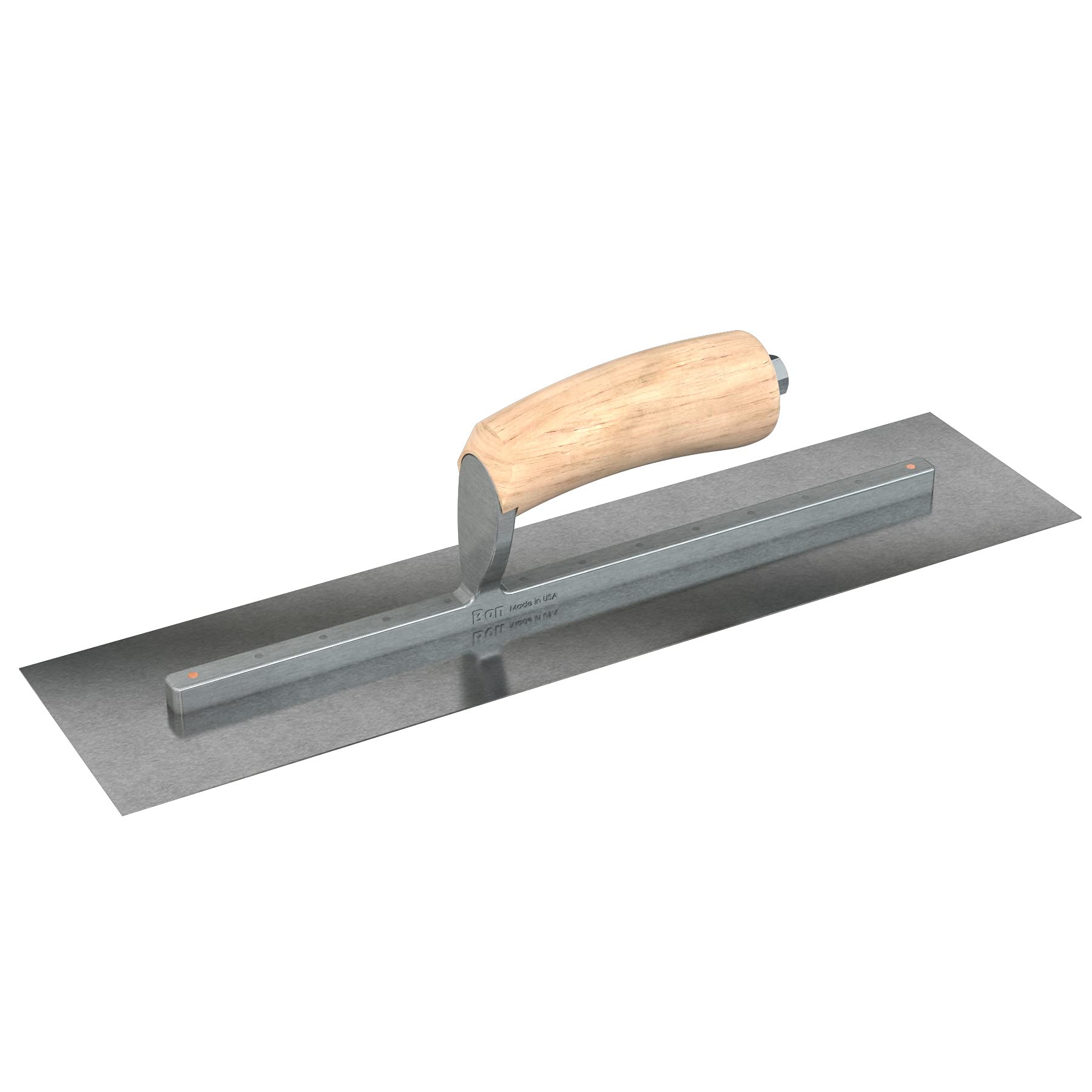 Bon 66-236 Finish Trowel - Square - Carbon Steel - 16 X 4.5 - Wood Handle